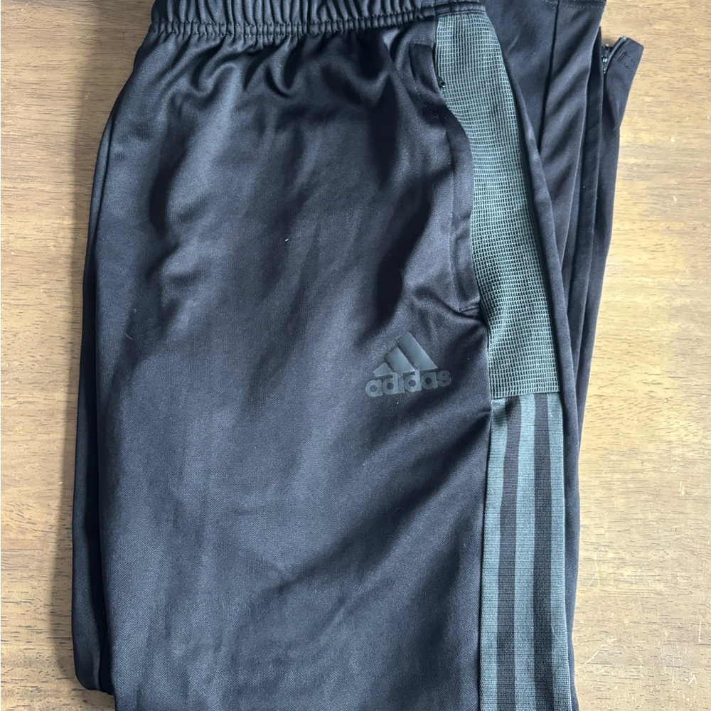 Adidas Black and Gray Athletic Pants